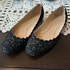 Chloe Lauren Scalloped Flats